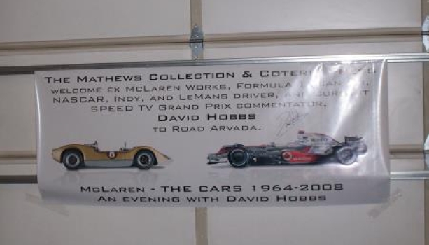 November 22, 2008 Book Signing: David Hobbs McLaren – The Cars 1964-2008